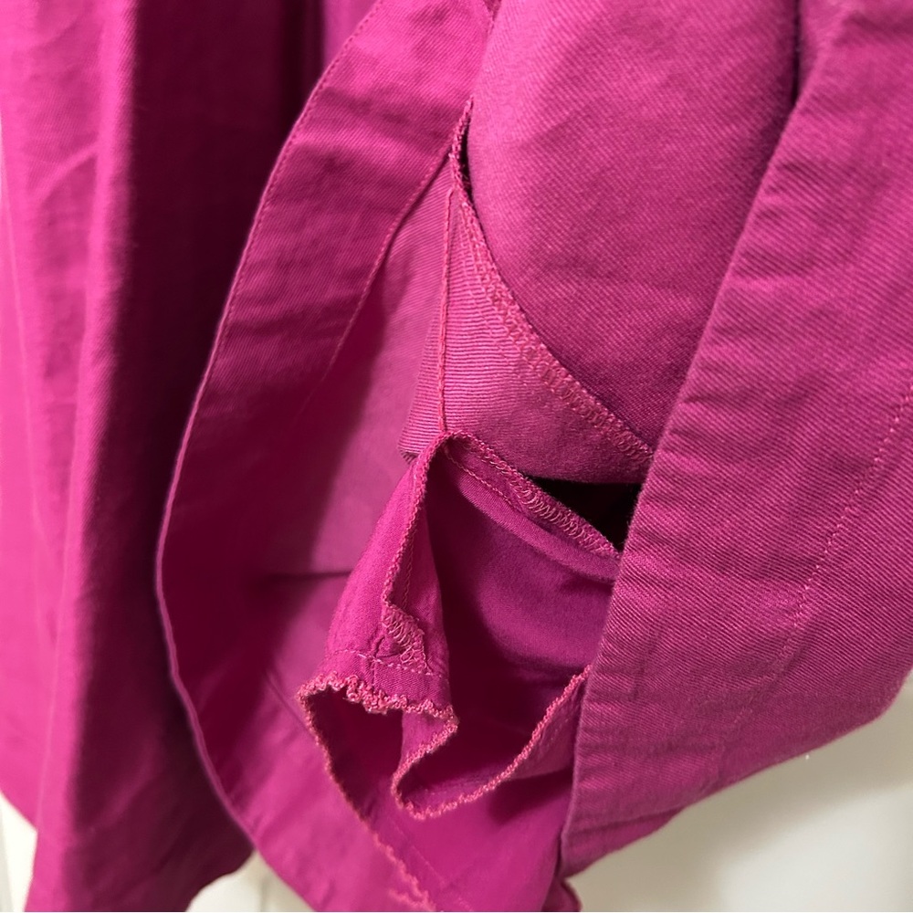 NWT Maeve Anthropologie Lorraine Sleeveless Mini Dress in Magenta Size Medium - Picture 9 of 12